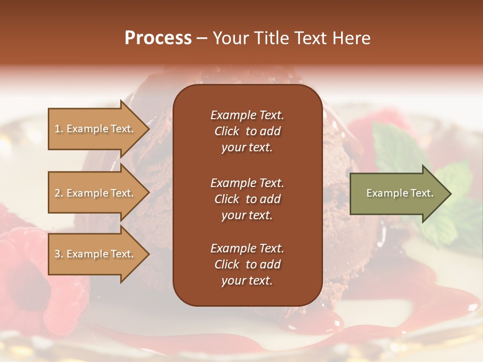 Plate Chocolate Single PowerPoint Template