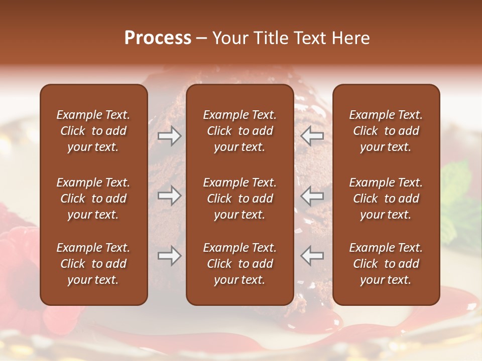Plate Chocolate Single PowerPoint Template