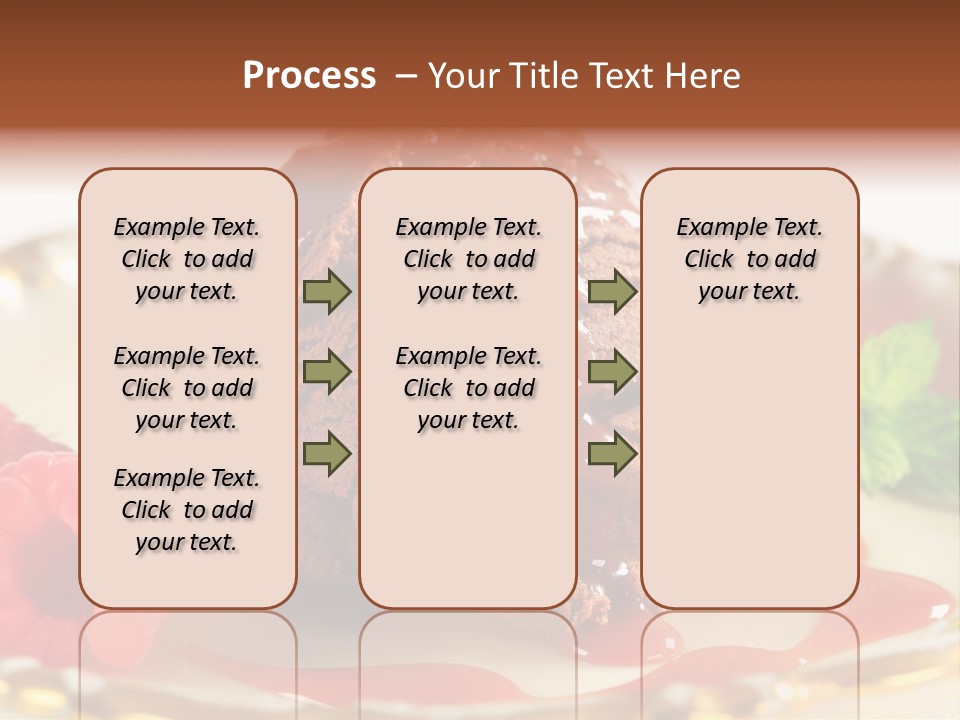 Plate Chocolate Single PowerPoint Template
