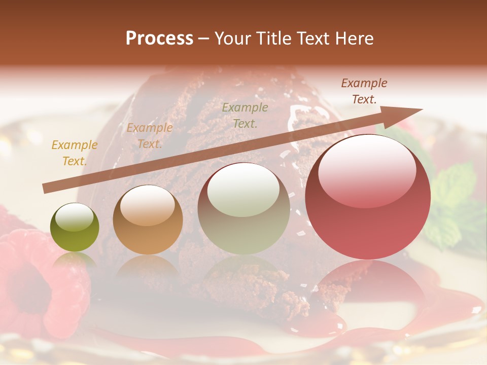 Plate Chocolate Single PowerPoint Template