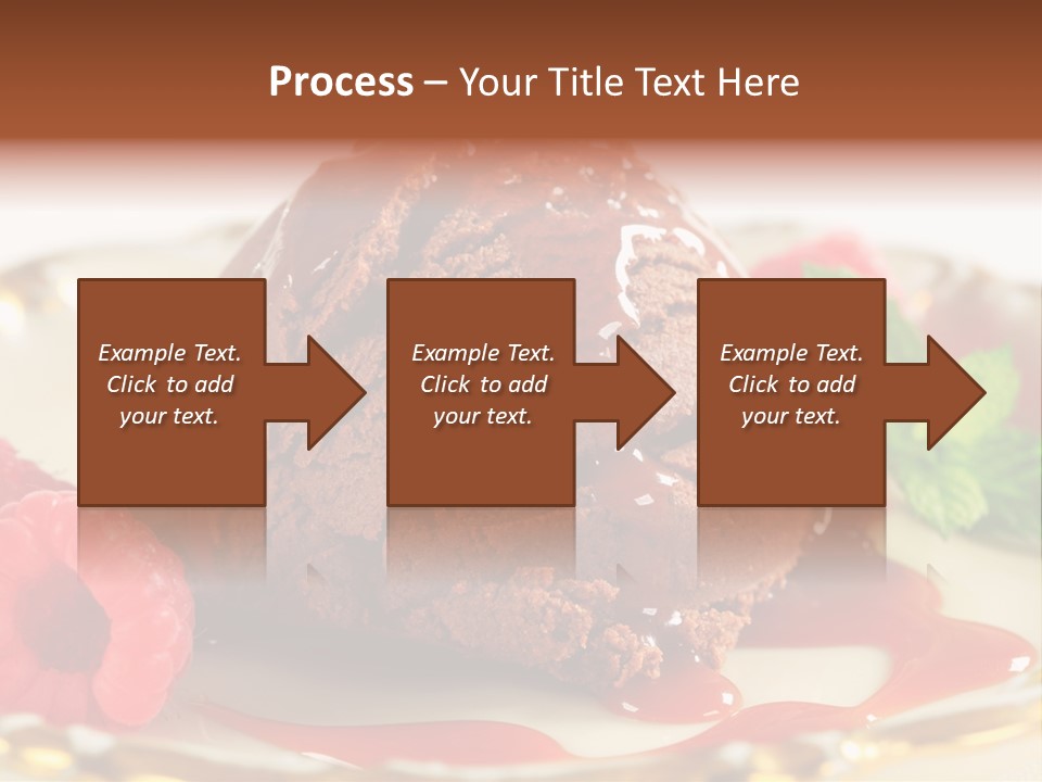 Plate Chocolate Single PowerPoint Template