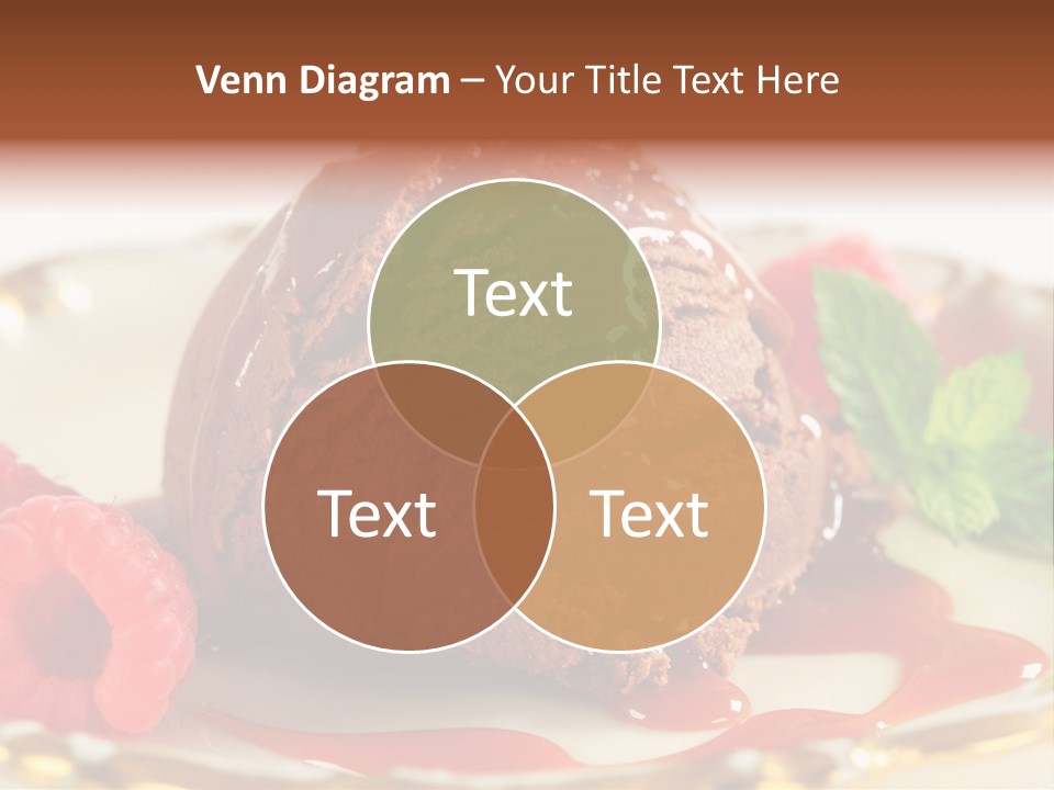 Plate Chocolate Single PowerPoint Template
