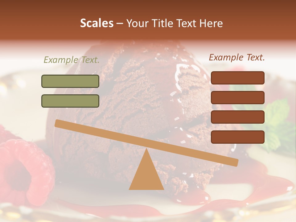 Plate Chocolate Single PowerPoint Template