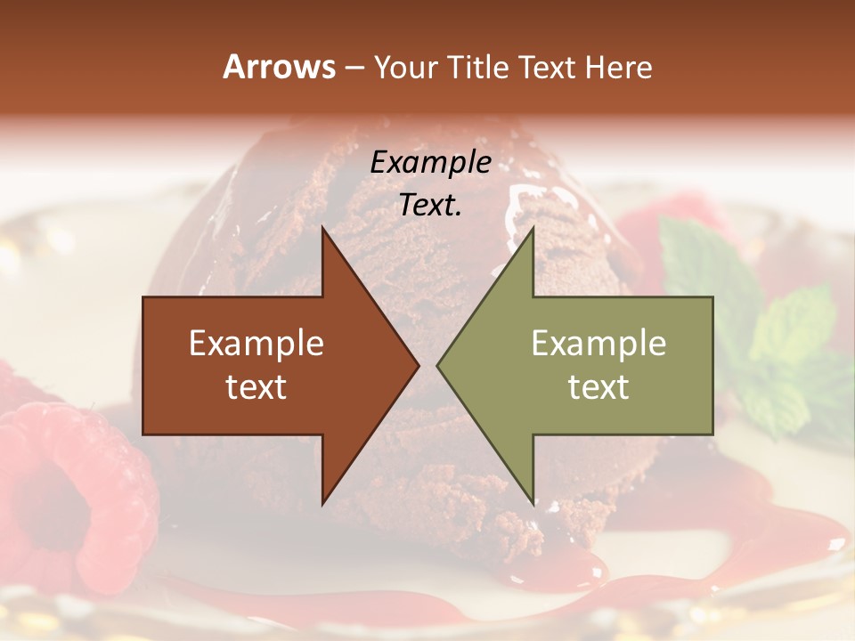 Plate Chocolate Single PowerPoint Template