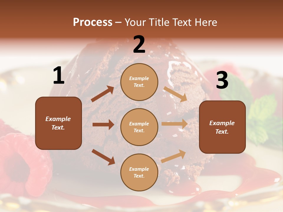 Plate Chocolate Single PowerPoint Template