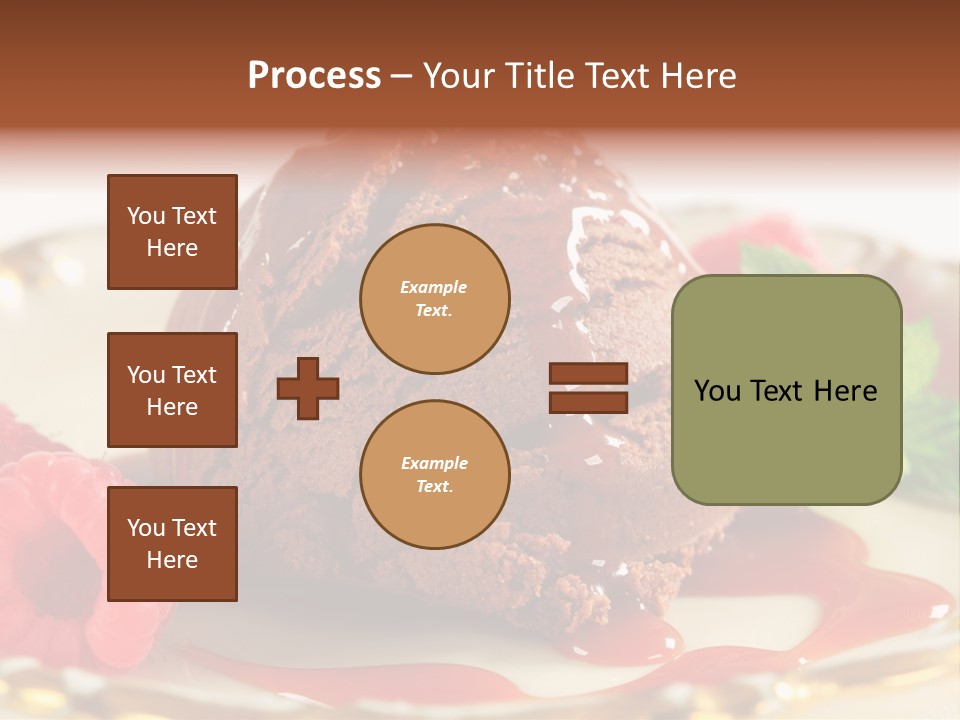 Plate Chocolate Single PowerPoint Template