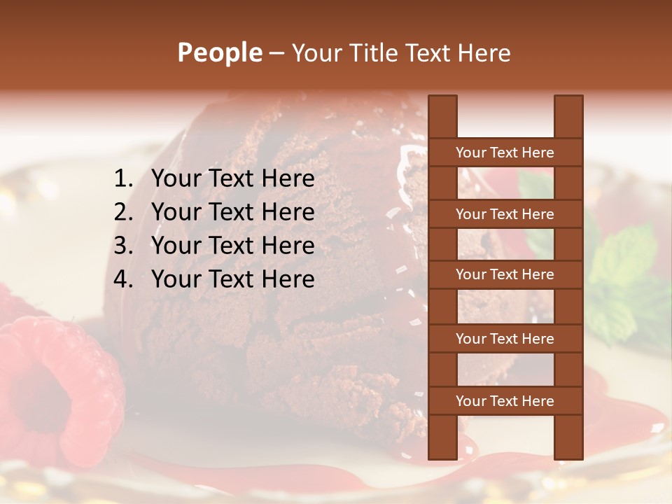 Plate Chocolate Single PowerPoint Template