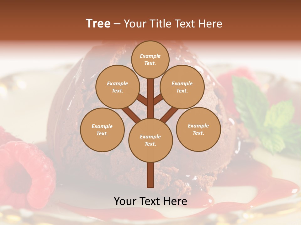 Plate Chocolate Single PowerPoint Template