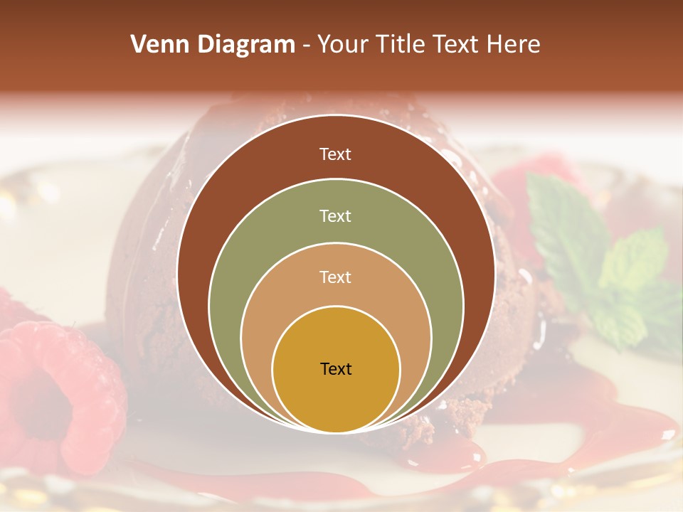 Plate Chocolate Single PowerPoint Template