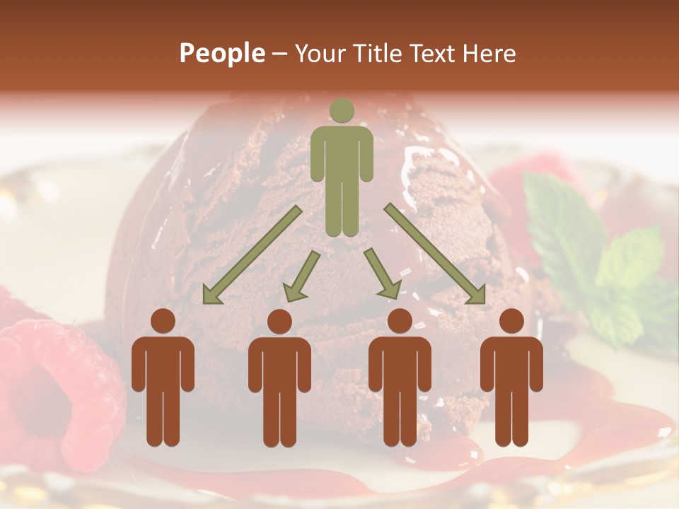 Plate Chocolate Single PowerPoint Template