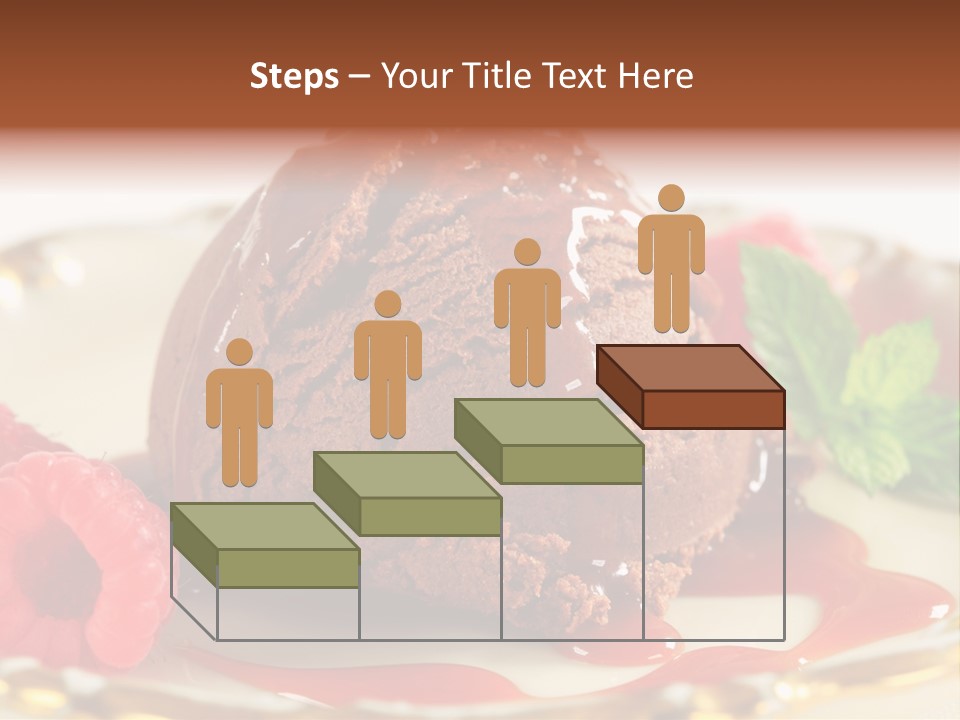 Plate Chocolate Single PowerPoint Template