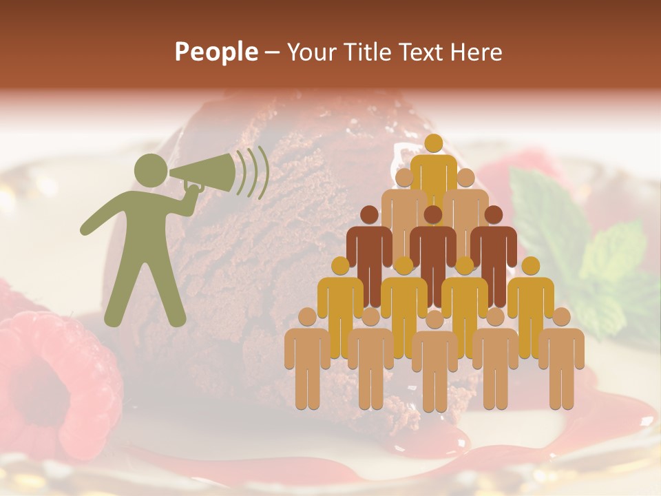 Plate Chocolate Single PowerPoint Template