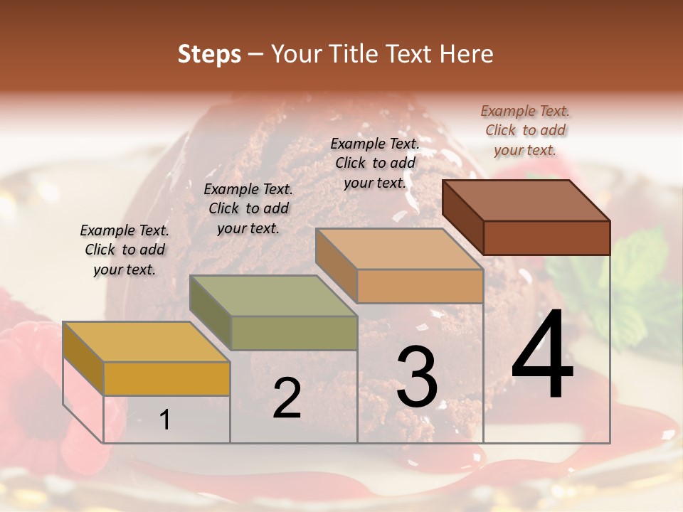 Plate Chocolate Single PowerPoint Template