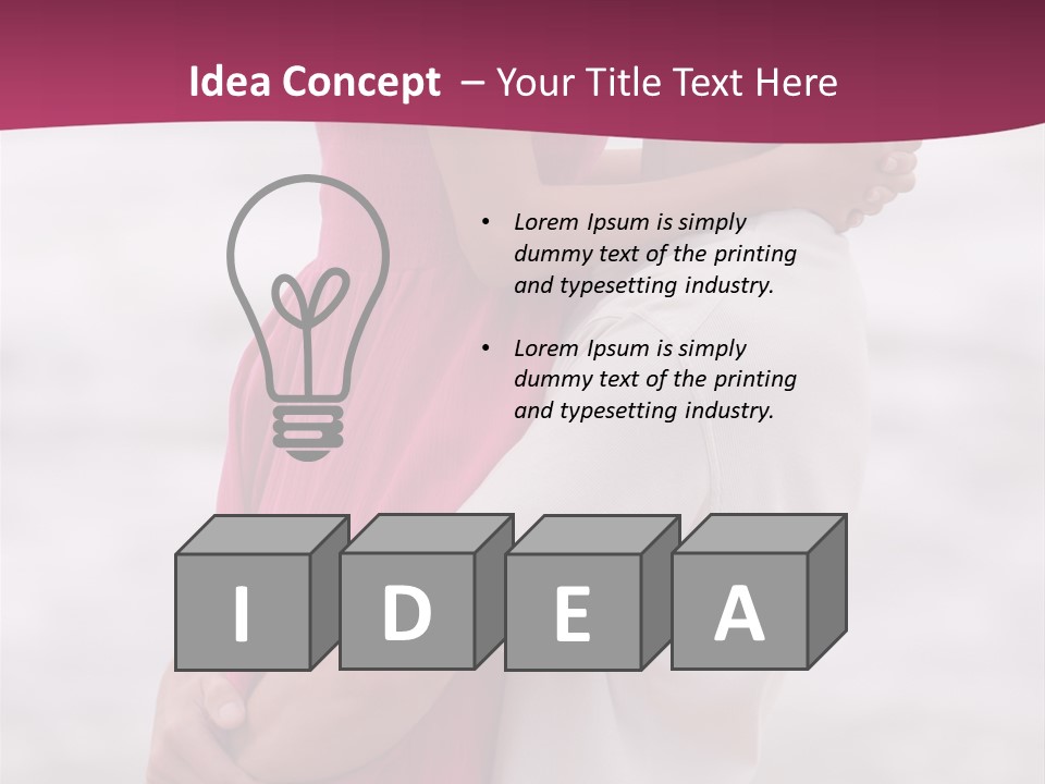 People Kissing Feeling PowerPoint Template