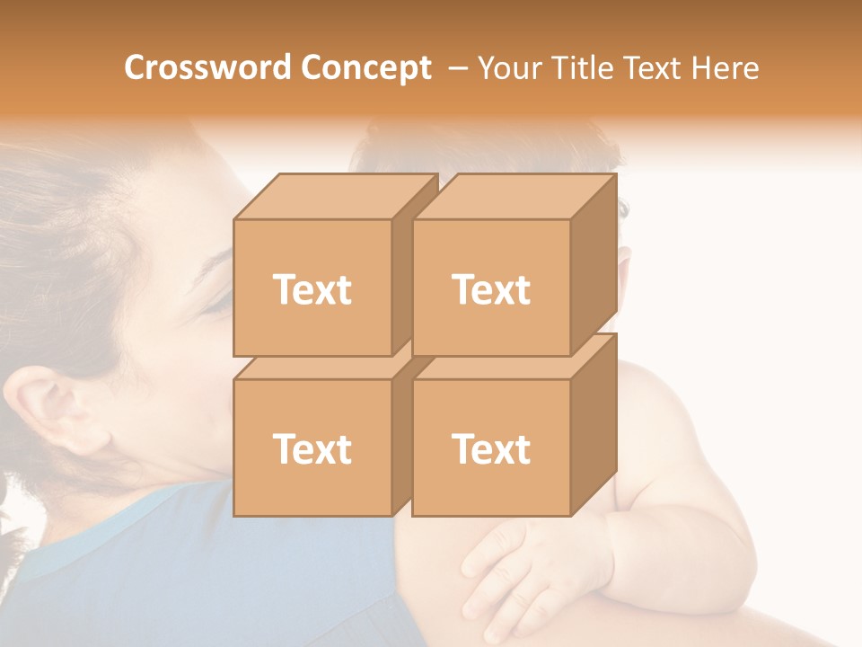 Caucasian Looking Space PowerPoint Template