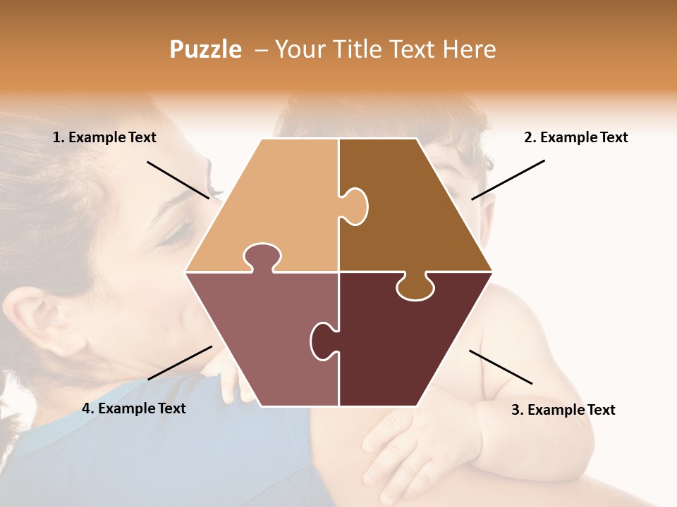 Caucasian Looking Space PowerPoint Template