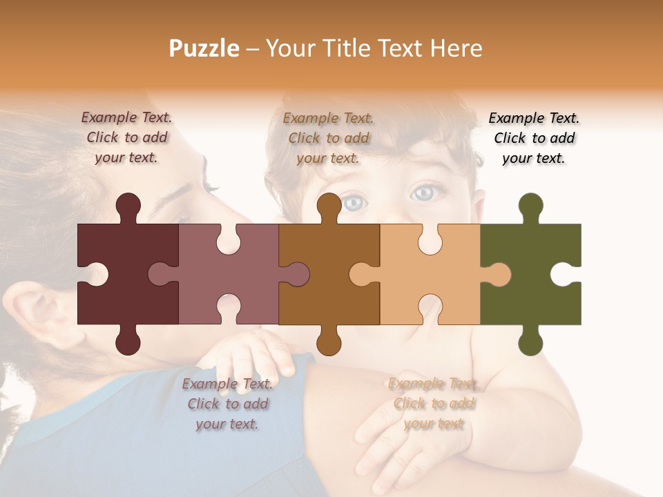 Caucasian Looking Space PowerPoint Template