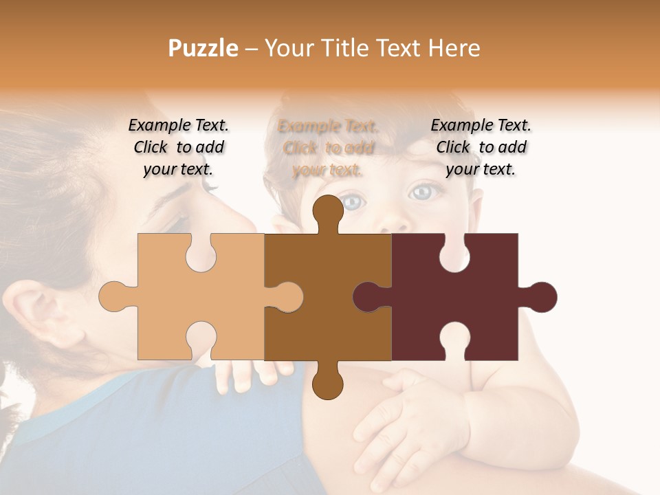 Caucasian Looking Space PowerPoint Template