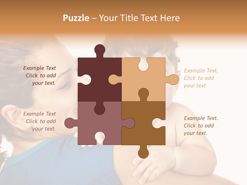 Caucasian Looking Space PowerPoint Template