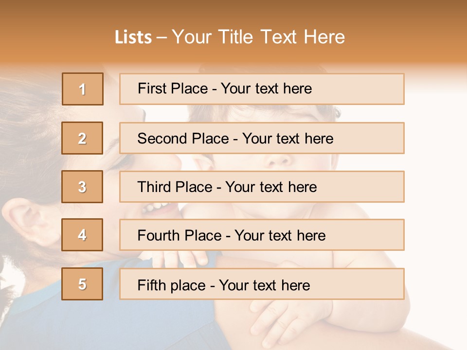 Caucasian Looking Space PowerPoint Template