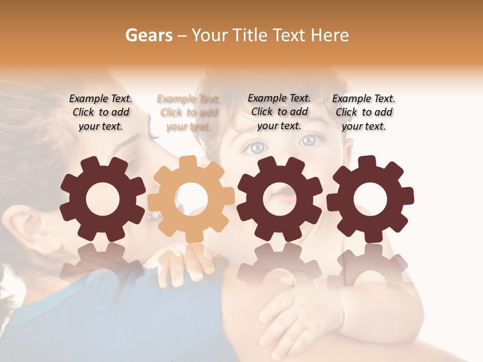 Caucasian Looking Space PowerPoint Template