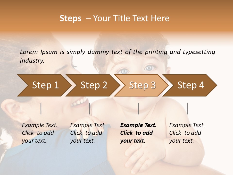 Caucasian Looking Space PowerPoint Template