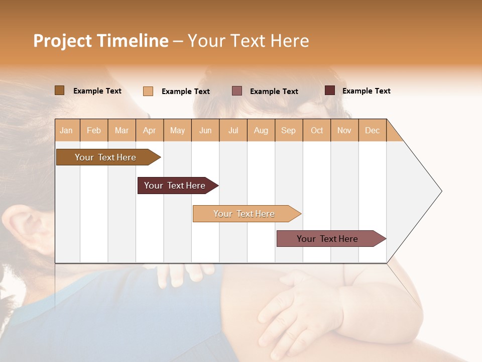 Caucasian Looking Space PowerPoint Template