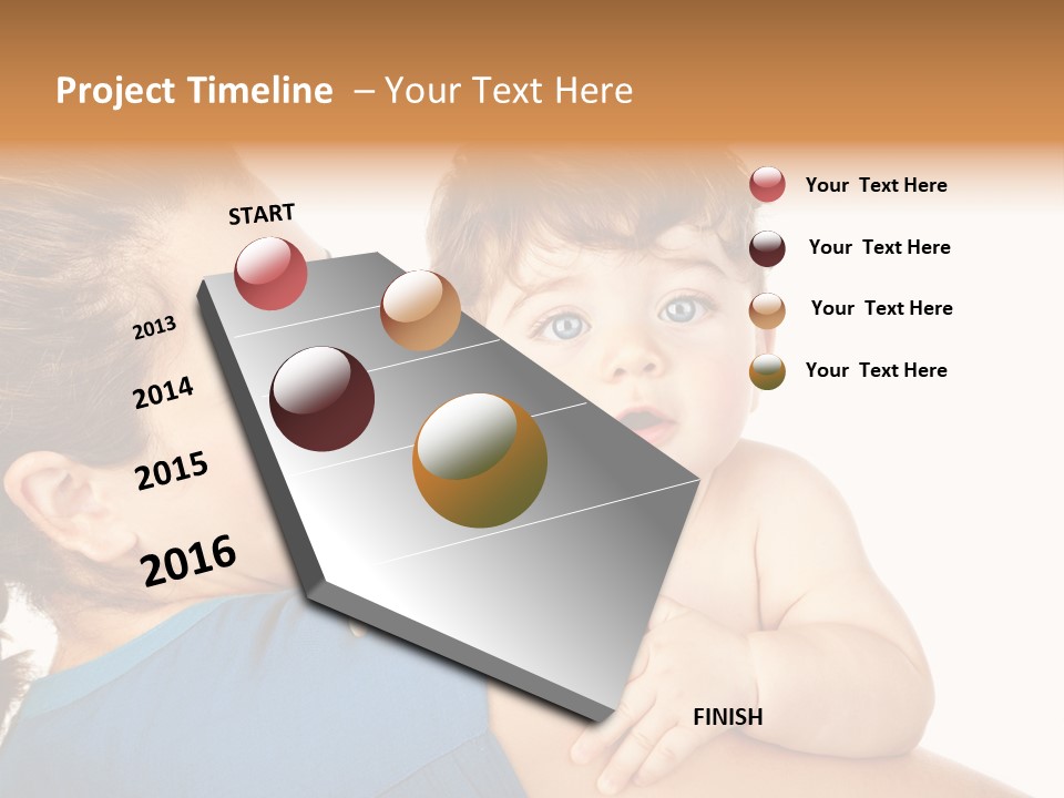 Caucasian Looking Space PowerPoint Template