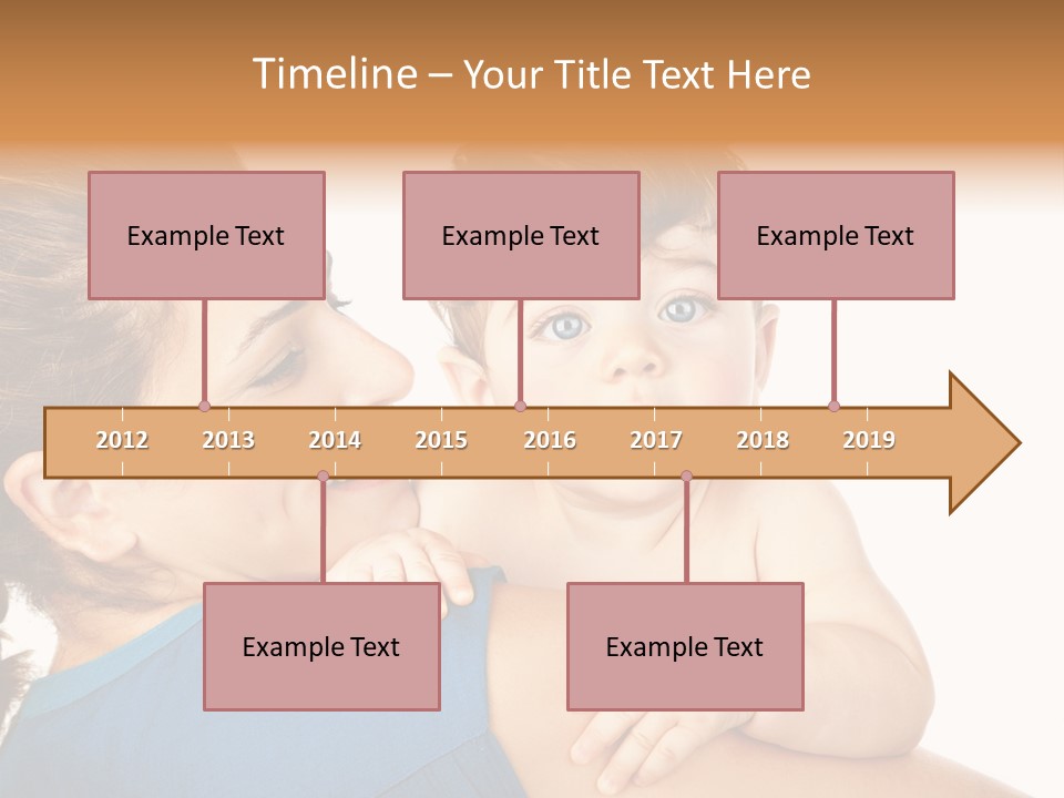 Caucasian Looking Space PowerPoint Template