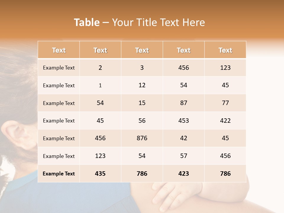 Caucasian Looking Space PowerPoint Template