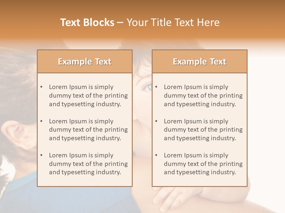 Caucasian Looking Space PowerPoint Template