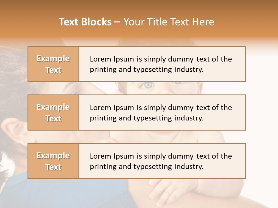 Caucasian Looking Space PowerPoint Template