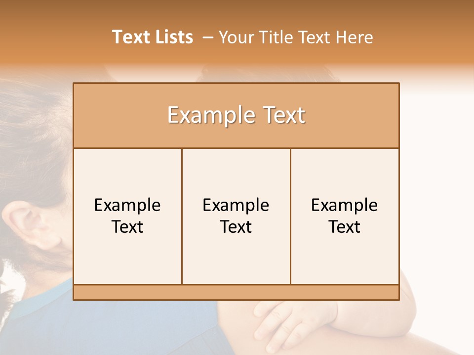 Caucasian Looking Space PowerPoint Template