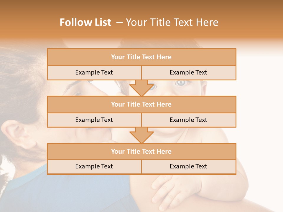 Caucasian Looking Space PowerPoint Template