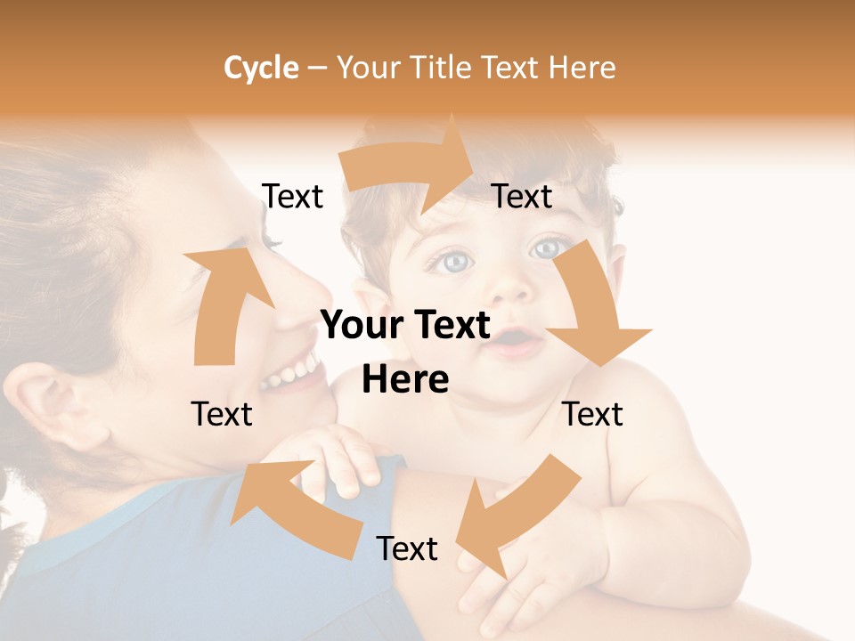 Caucasian Looking Space PowerPoint Template