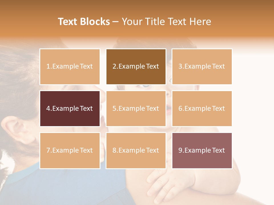 Caucasian Looking Space PowerPoint Template