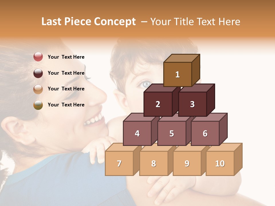 Caucasian Looking Space PowerPoint Template