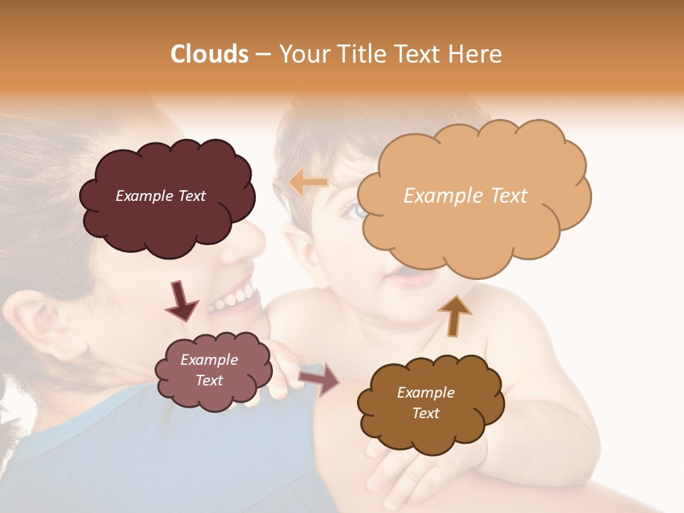 Caucasian Looking Space PowerPoint Template