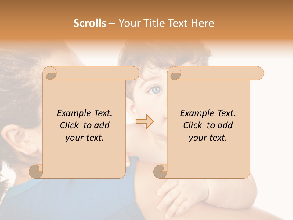 Caucasian Looking Space PowerPoint Template