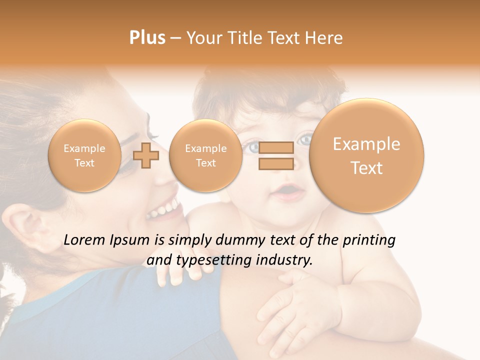 Caucasian Looking Space PowerPoint Template