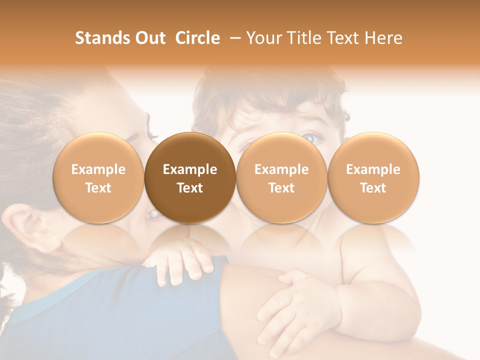 Caucasian Looking Space PowerPoint Template