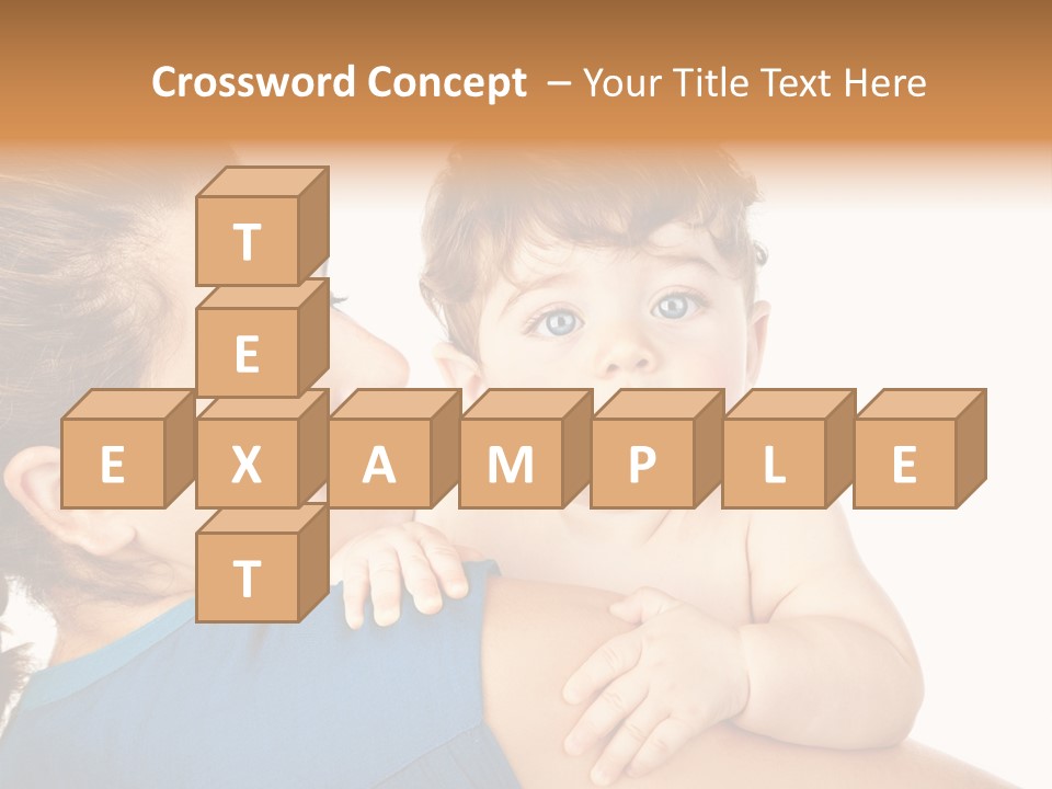 Caucasian Looking Space PowerPoint Template