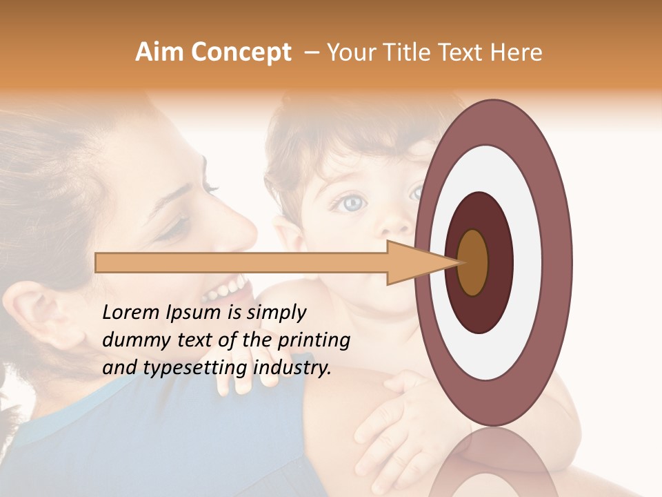 Caucasian Looking Space PowerPoint Template