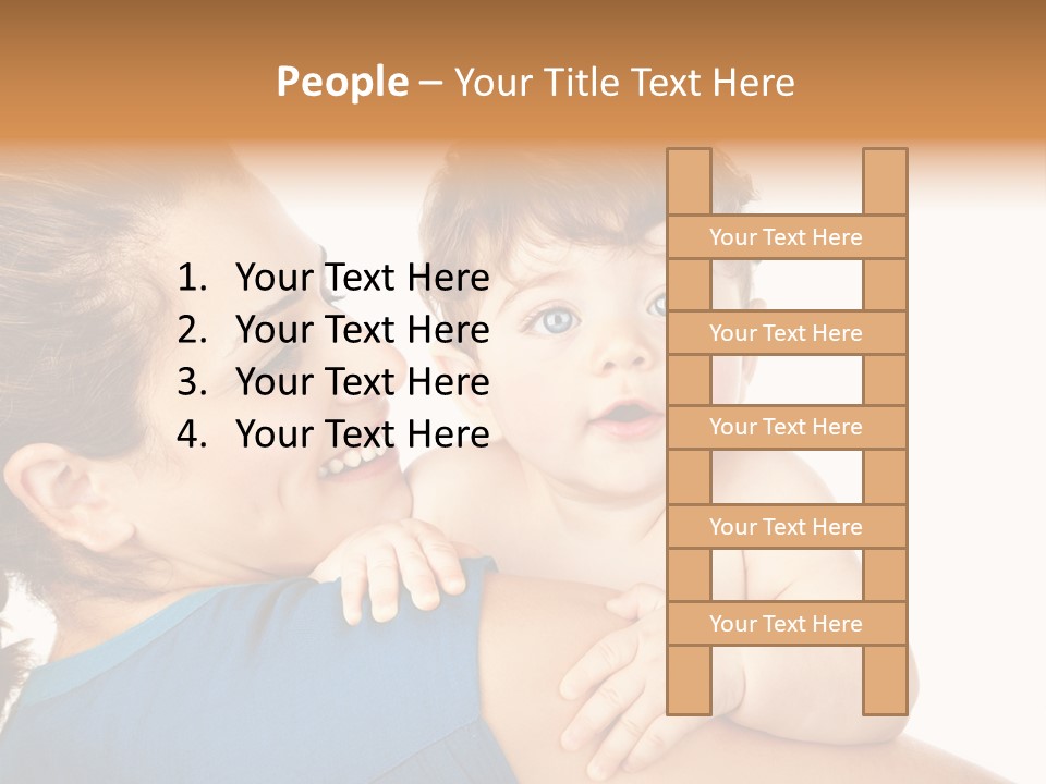 Caucasian Looking Space PowerPoint Template