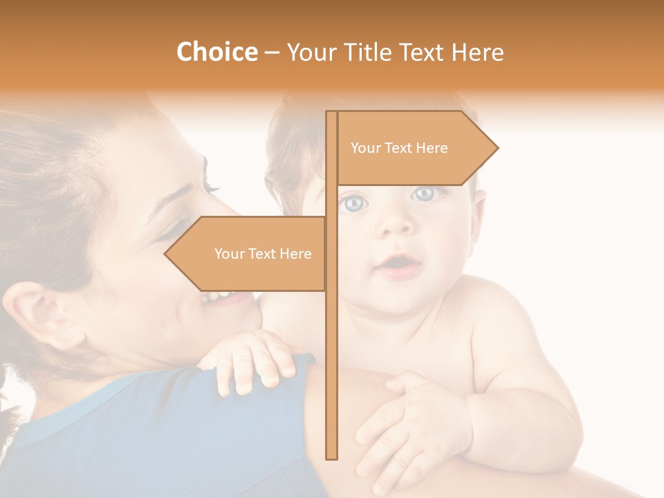 Caucasian Looking Space PowerPoint Template