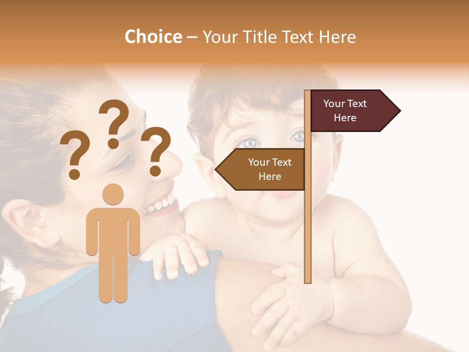 Caucasian Looking Space PowerPoint Template