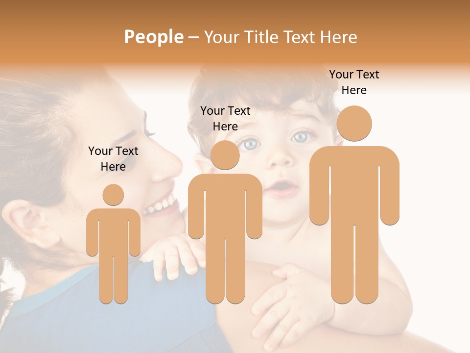 Caucasian Looking Space PowerPoint Template