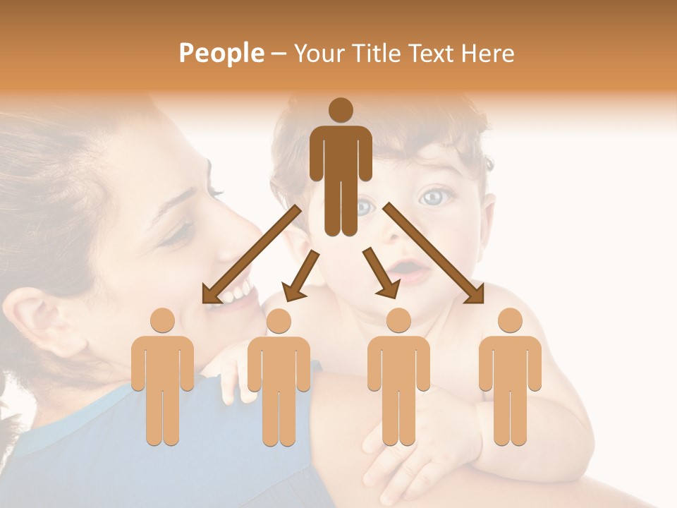 Caucasian Looking Space PowerPoint Template