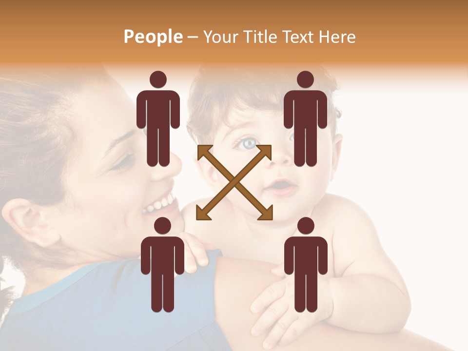 Caucasian Looking Space PowerPoint Template