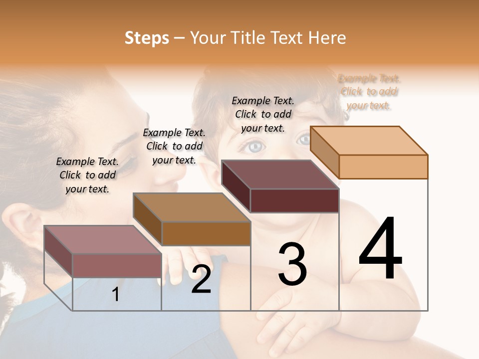 Caucasian Looking Space PowerPoint Template